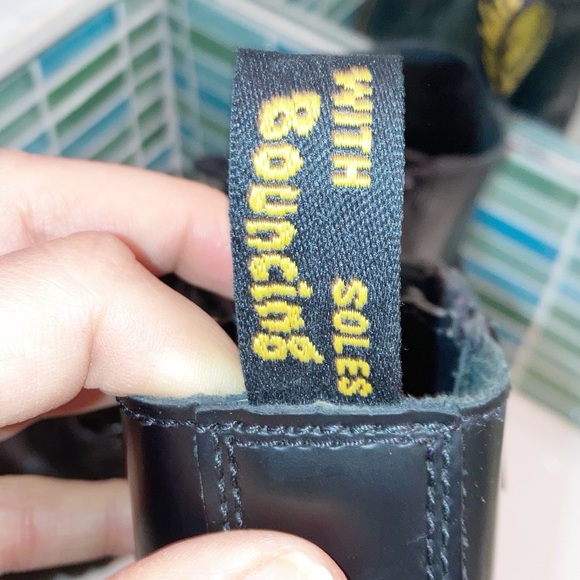 NWOT Dr. MARTENS Jadon Platform Combat Boots Black Polished smooth SZ: 7 (W) - Picture 8 of 15